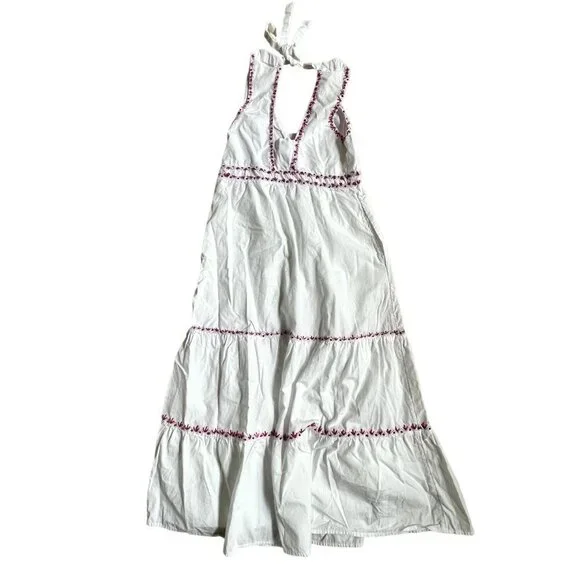 Anthropologie Akemi + Kin White Halter Midi Dress 0 - Picture 3 of 12